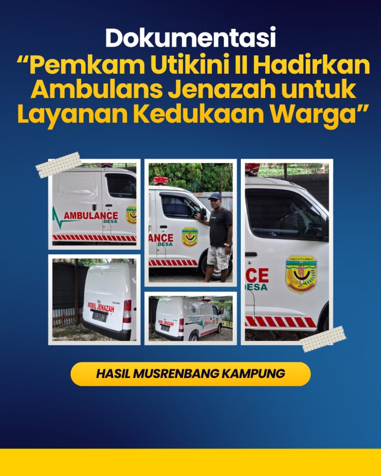 Pemkam Utikini II Sediakan Mobil Jenazah Gratis untuk Warga