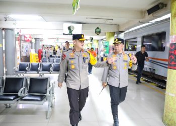 Wakapolda Sumut Tinjau Stasiun KA Medan, Pastikan Pelayanan Mudik Lebaran Berjalan Optimal
