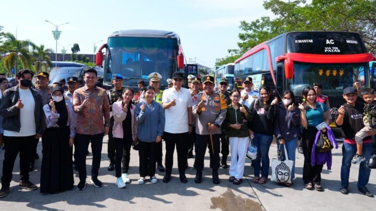 Polda Sumut Berangkatkan 192 Pemudik dalam Program Mudik Gratis Presisi 2026