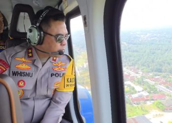 Kapolda Sumut Pantau Arus Mudik via Patroli Udara, Pastikan Jalur Aman dan Lancar