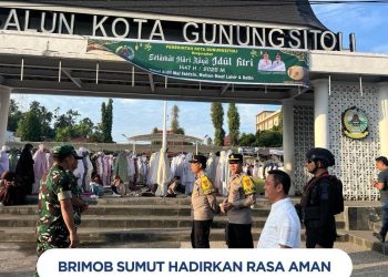 Operasi Ketupat Toba 2026, Brimob Sumut Amankan Sholat Idul Fitri di Kota Sibolga dengan Humanis dan Profesional