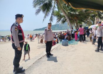 Amankan Libur Lebaran 2026, Polres Tapteng Terjunkan 77 Personel di Berbagai Objek Wisata 