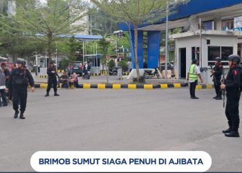 Brimob Sumut Siaga Penuh di Ajibata, Kawal Lonjakan Penumpang dalam Ops Ketupat 2026