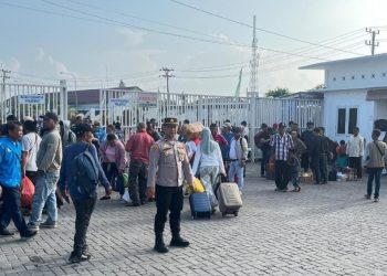Polres Pelabuhan Belawan Amankan Kedatangan Kapal Kelud, Antisipasi Arus Balik Lebaran