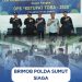 Brimob Polda Sumut Siaga Awasi Arus Mudik Balik di Terminal Amplas