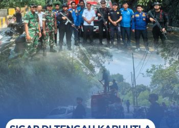 Sigap di Tengah Karhutla, Brimob Sumut Amankan Jalur Lintas Siborongborong–Parapat