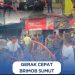 Gerak Cepat Brimob Polda Sumut Bantu Padamkan Kebakaran di Pematangsiantar