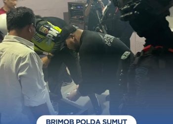 Brimob Polda Sumut Bersama BNN Gencarkan Razia Narkoba di Gunungsitoli, 7 Orang Positif Diamankan