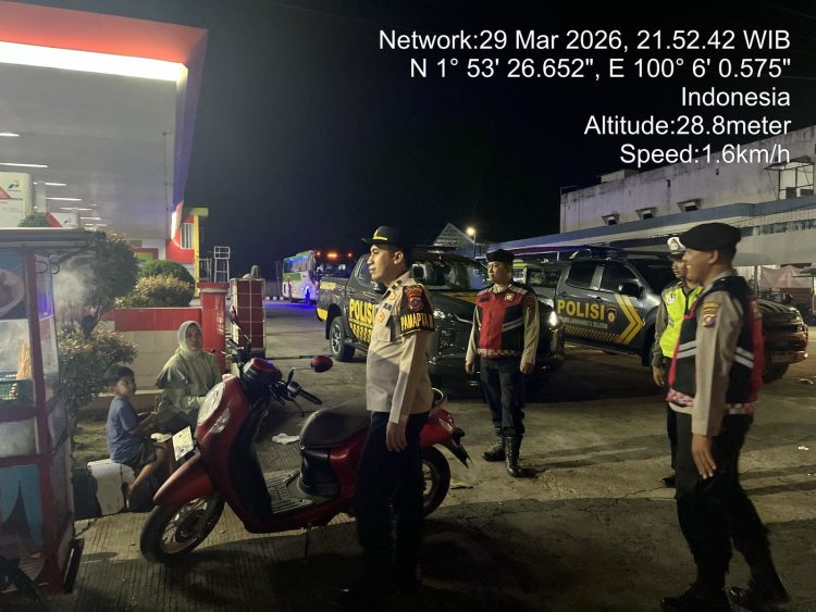 Patroli Malam Polres Labusel Sasar Titik Rawan, Situasi Kotapinang Aman dari 3C dan Balap Liar