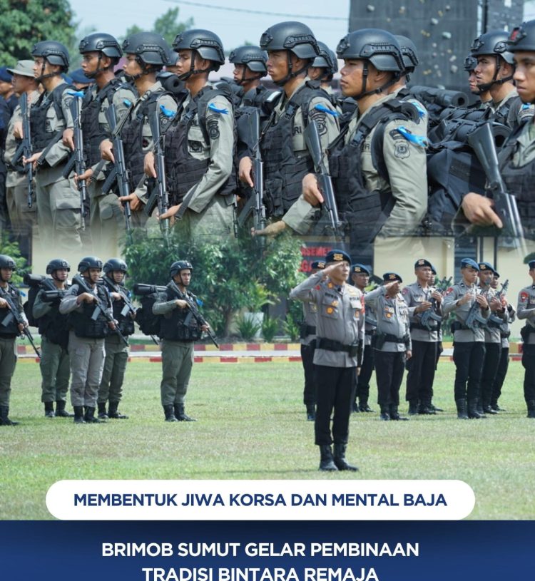 Membentuk Jiwa Korsa dan Mental Baja, Brimob Sumut Gelar Pembinaan Tradisi Bintara Remaja