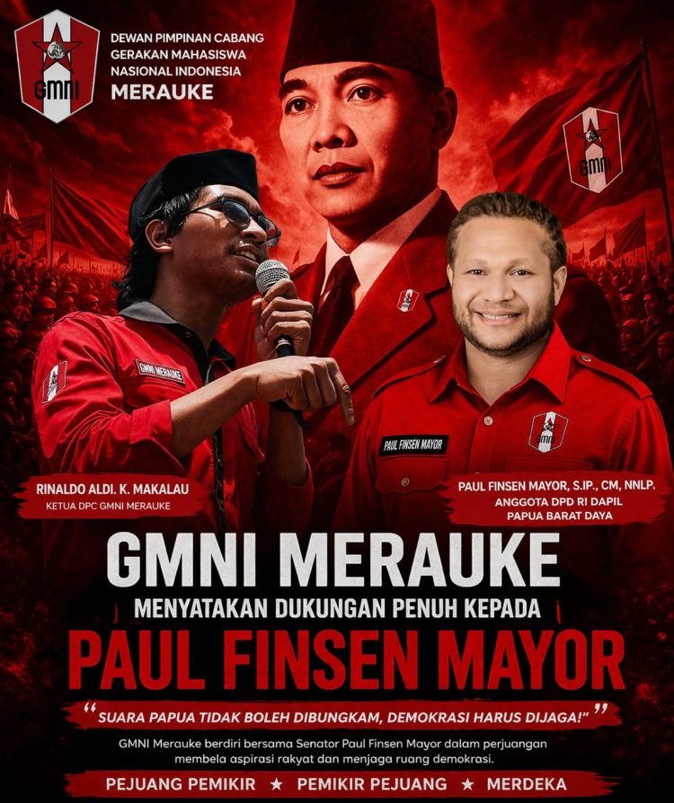 GMNI Merauke menyatakan dukungan penuh kepada Paul Finsen Mayor