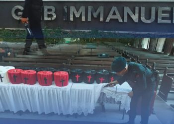 Pastikan Ibadah Aman, Tim Gegana Sterilisasi Gereja Prioritas di Wilayah Medan