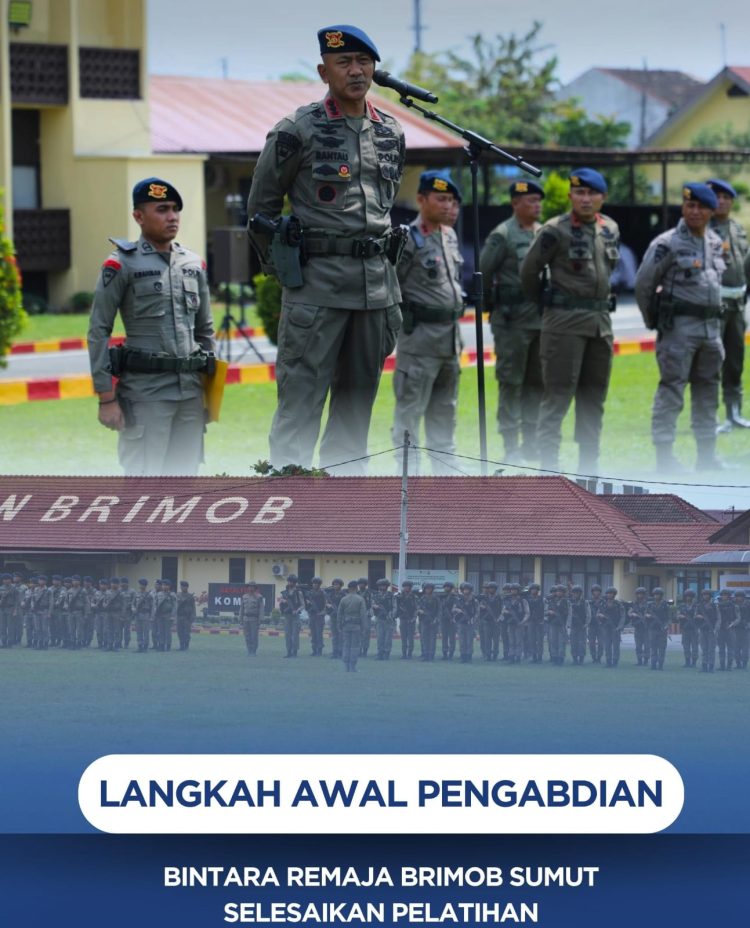 Langkah Awal Pengabdian, Bintara Remaja Brimob Sumut Selesaikan Pelatihan