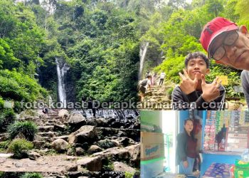 Yudi Pengunjung Curug Cilember: Pedagang Warung di Air Terjun Cilember, Bogor, Semakin Semangat Setelah Liburan Lebaran