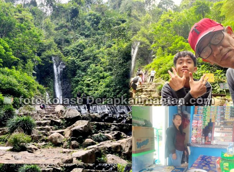 Yudi Pengunjung Curug Cilember: Pedagang Warung di Air Terjun Cilember, Bogor, Semakin Semangat Setelah Liburan Lebaran