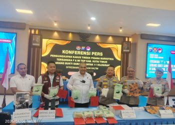 Polda Kaltim Hantam Peredaran Narkoba: 11 Kg Sabu Disita, Jaringan Terputus Dibongkar di Kutai Timur
