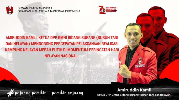 GMNI Dorong Percepatan Program Kampung Nelayan Merah Putih di Hari Nelayan Nasional