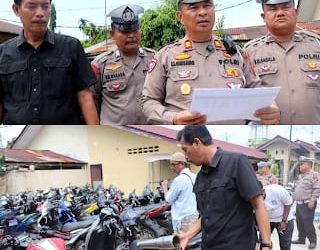 Polres Binjai Amankan 14 Unit Sepeda Motor Terlibat Aksi Balap Liar dan Begal