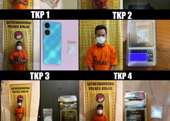 Dalam Sepekan, 6 (enam) Pengedar Narkoba diringkus Polres Binjai