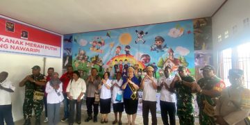Bunda PAUD Mimika Resmikan Gedung PAUD Merah Putih Nawaripi, Dorong Penguatan Layanan Pendidikan Usia Dini