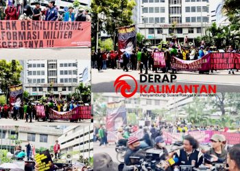Aksi Mahasiswa Menuntut Mahkamah Konstitusi Kabulkan Dan Wujudkan Peradilan Militer, Sebagai Bentuk Penyelamatan Demokrasi