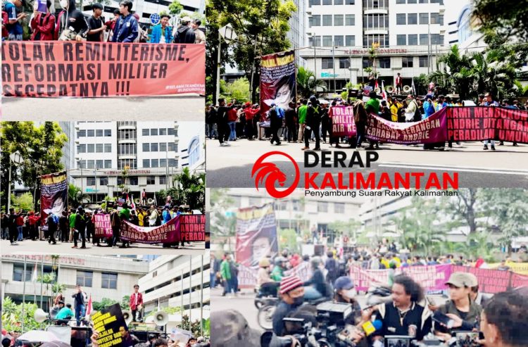 Aksi Mahasiswa Menuntut Mahkamah Konstitusi Kabulkan Dan Wujudkan Peradilan Militer, Sebagai Bentuk Penyelamatan Demokrasi