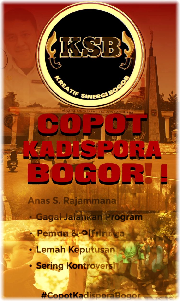 Kembali Tuntutan Pencopotan KADISPORA Kota Bogor, Kali Ini Datang Dari Komunitas KSB/ Kreatif Sinergi Bogor