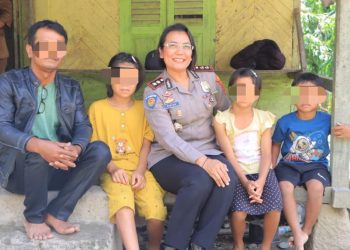 Kapolres Samosir Jadi Orangtua Asuh Anak Korban Penganiayaan, Wujud Kepedulian Masa Depan Korban