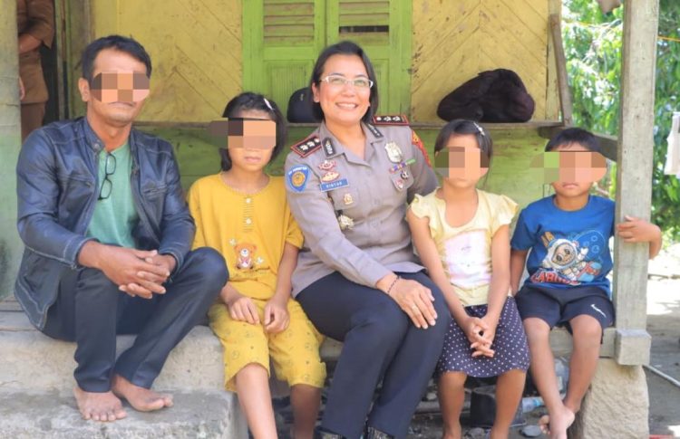 Kapolres Samosir Jadi Orangtua Asuh Anak Korban Penganiayaan, Wujud Kepedulian Masa Depan Korban
