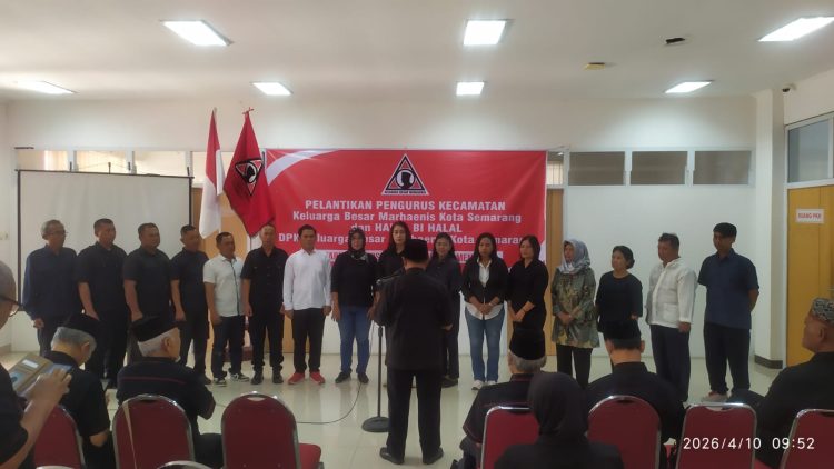 KBM Jateng Lantik 15 DPK Kecamatan di Semarang, Tekankan Persatuan dan Nilai Marhaenisme