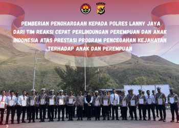 POLRES LANNY JAYA: DI TENGAH TANTANGAN WILAYAH MERAH, SEMANGAT TETAP MENYALA DAN MENDAPAT PENGHARGAAN