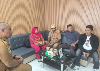 Berkunjung ke Kadis PU Kepala Kampung Nawaripi Sampaikan BUMDes Nawaripi Terdaftar Kemenkumham, Bisa Ikut Tender Proyek