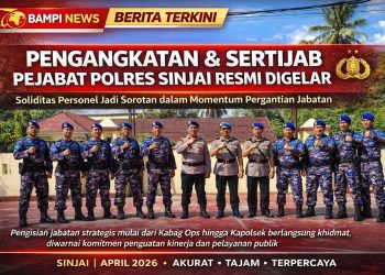 *Kapolres Sinjai Pimpin Upacara Pengangkatan dan Serah Terima Jabatan Pamen dan Pama.*