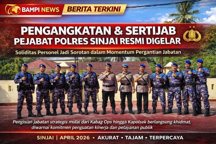 *Kapolres Sinjai Pimpin Upacara Pengangkatan dan Serah Terima Jabatan Pamen dan Pama.*