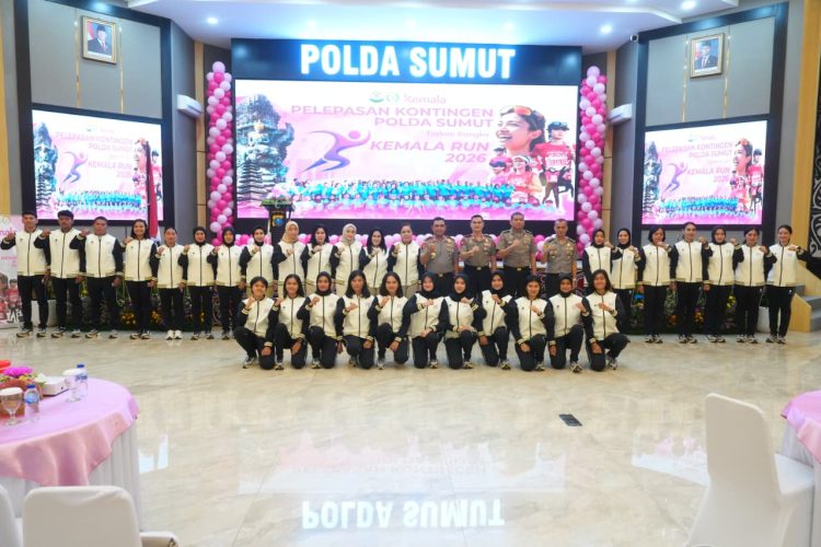 Kapolda Sumut Lepas Kontingen Kemala Run 2026 ke Bali, Tekankan Sportivitas dan Soliditas Keluarga Besar Polri