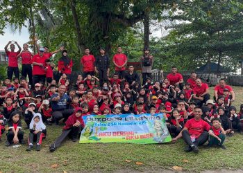 Ceria Belajar Bersama Brimob, Siswa SD Rasakan Serunya Outdoor Learning