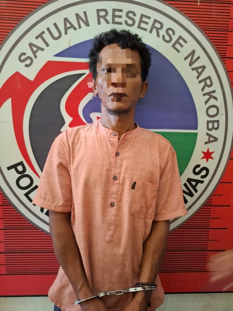 Satresnarkoba Polres Palas Tangkap Seorang Pengedar dengan Barang Bukti Sabu