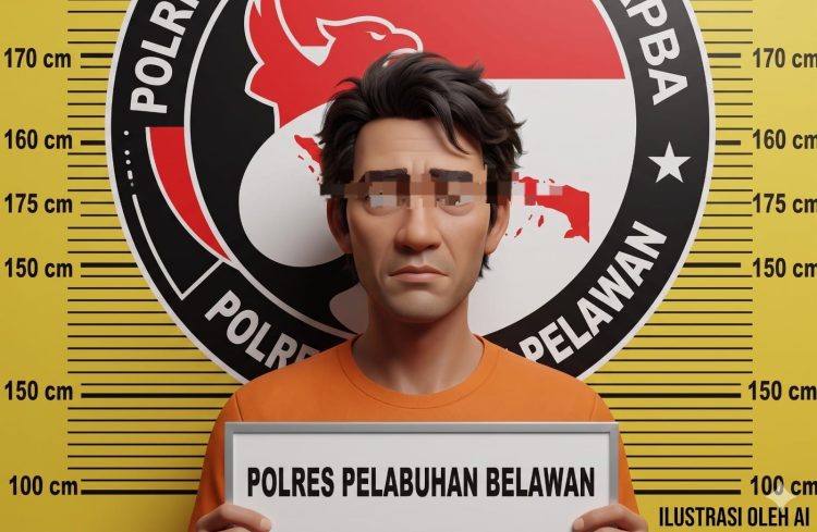 Sat Narkoba Polres Pelabuhan Belawan Tangkap Pengedar Sabu di Desa Manunggal