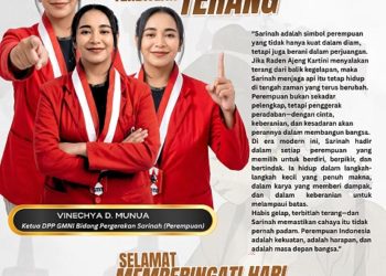 Vinechya D Muna Ketua DPP GMNI Bid.Pergerakan Perempuan, Menyebut Tiga Komitmen Utama Gerakan Sarinah Pada Momen Hari Kartini 2026 Apa Saja?