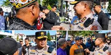 Kapolda Kaltim Tinjau Langsung Pengamanan Aksi Unjuk Rasa di DPRD Kaltim