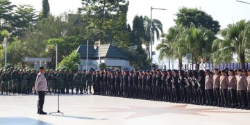 Brimob Polda Kaltim Gelar Apel Gabungan, Pastikan Pengamanan Aksi Berjalan Kondusif