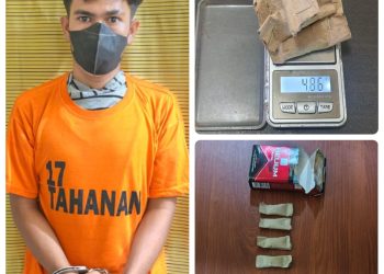 Kelabui Polisi Dengan Bungkus Rokok, Seorang Pemuda Diboyong Ke Polres Binjai