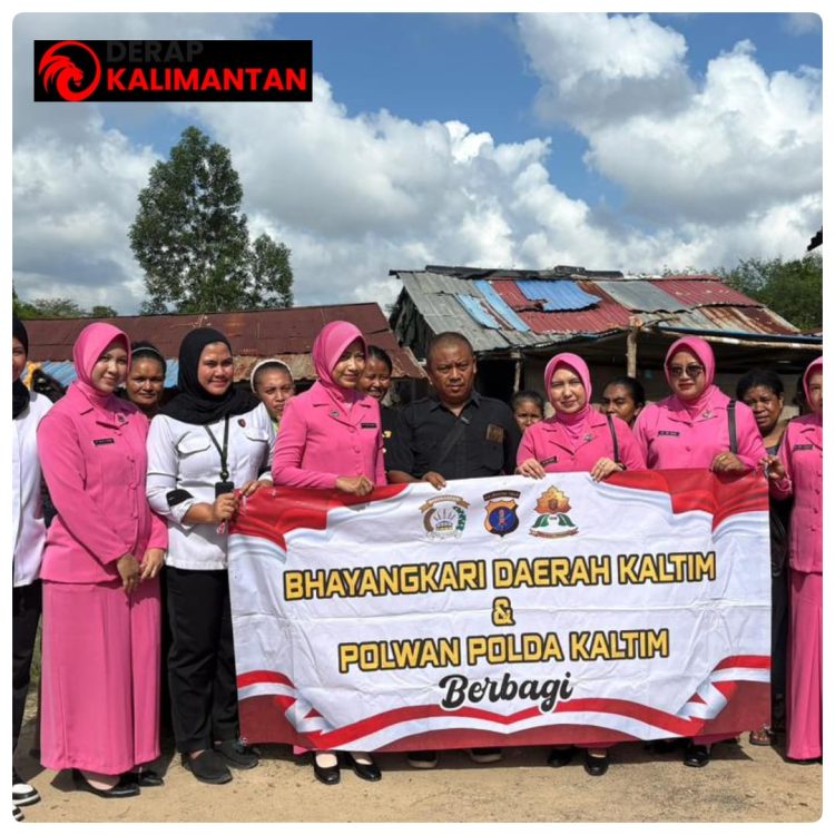 Polwan Ditreskrimsus Polda Kaltim dan Bhayangkari Hadirkan Kepedulian Nyata bagi Warga Balikpapan