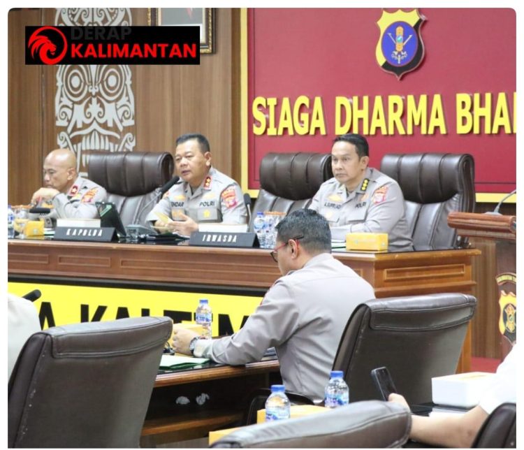 Kapolda Kaltim Pimpin Anev, Tegaskan Stabilitas Kamtibmas dan Kesiapan Total Pengamanan May Day