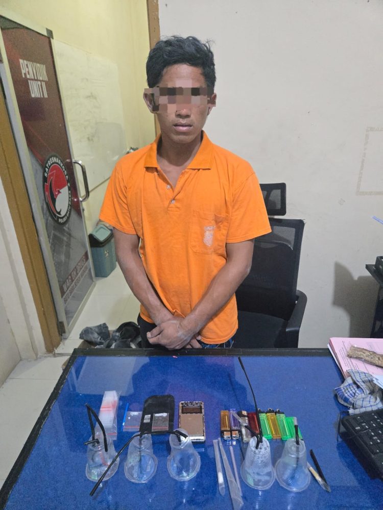 POLRES BATU BARA LAKSANAKAN GEREBEK SARANG NARKOBA, DUA PELAKU DIAMANKAN