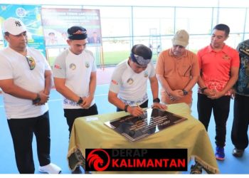Lapangan Tenis Ahmad Yani Tanjung Selor Resmi Dibuka, Gubernur Kaltara Gaungkan Semangat Prestasi