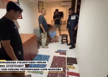 Vape Narkoba, Dua Kamar di Satu Apartement Digerebek