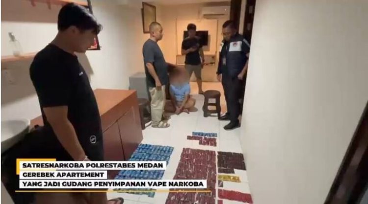 Vape Narkoba, Dua Kamar di Satu Apartement Digerebek