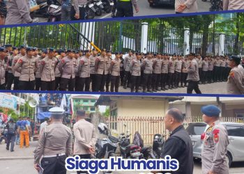 Siaga Humanis May Day 2026, Satuan Brimob Polda Sumut Kawal Ribuan Buruh di Gedung Pardede Hall Medan dengan Pengamanan Maksimal