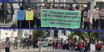 Satuan Brimob Polda Sumut Siaga Humanis di Kantor DPRD Medan, Pastikan May Day 2026 Berjalan Aman dan Kondusif